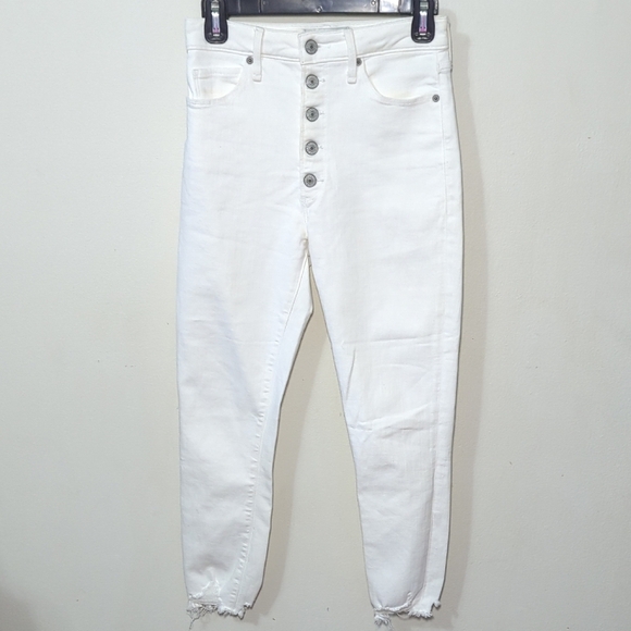 Abercrombie & Fitch Denim - Abercrombie & Fitch Super Skinny Ankle Jeans High Rise Button Fly Size 25 0S